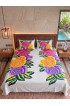 Hand Painted Rayon Bedsheet Set King Size Hand Painted Rayon Bedsheet Set King Size